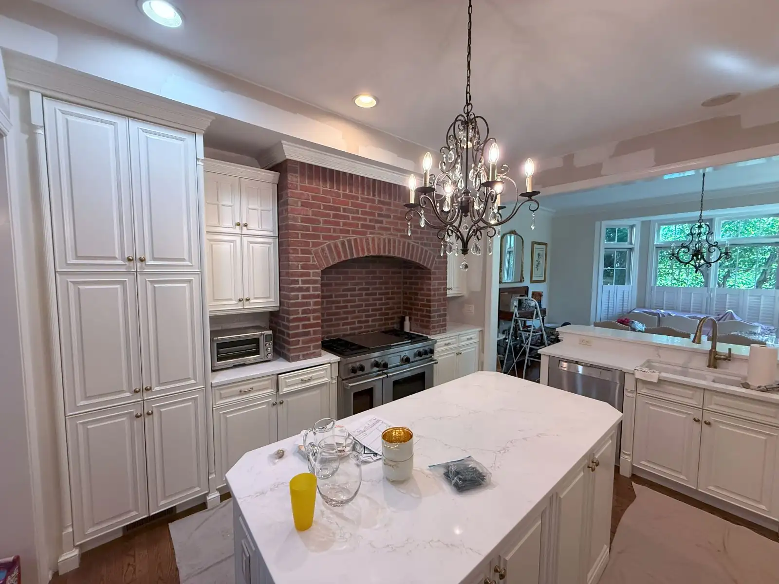 Kitchen cabinet painting transformation in Madison, NJ