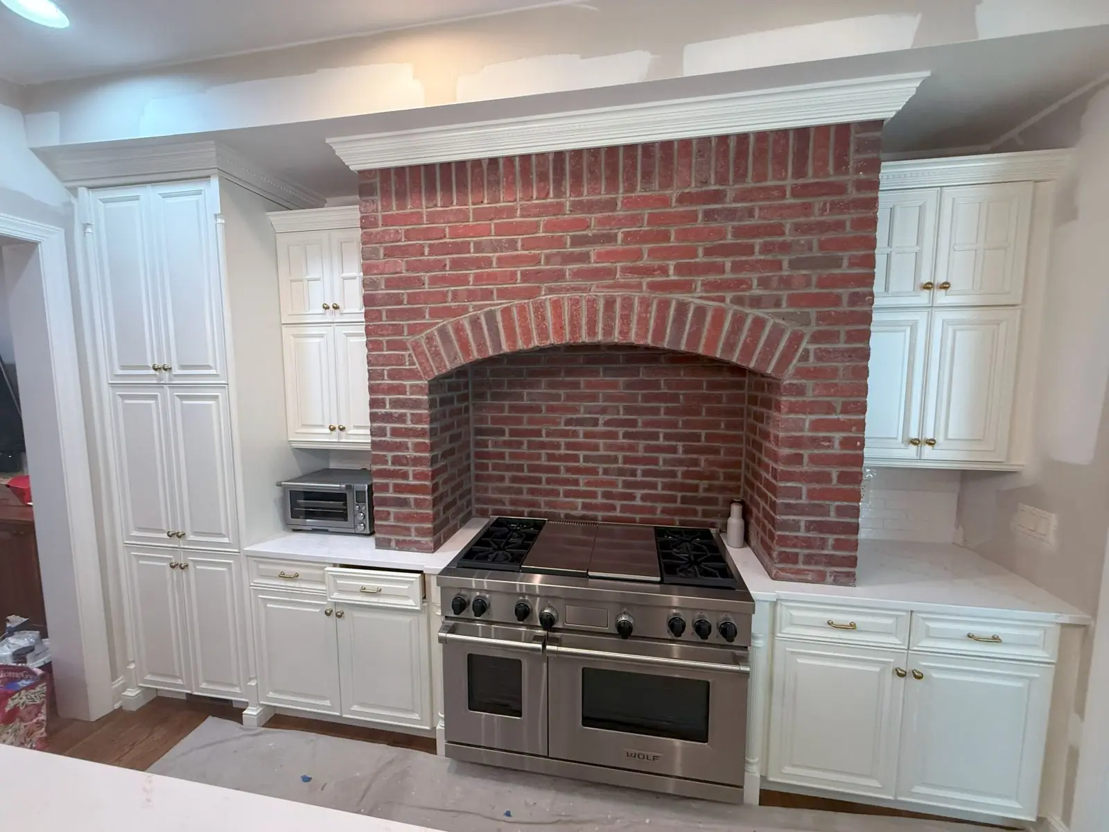 Custom cabinet painting project in Madison, NJ